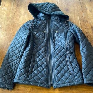 Laundry by Design Quilted Hooded insulated coat detachable hood Size XSmall